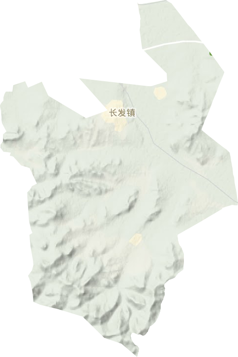 长发镇地形地图