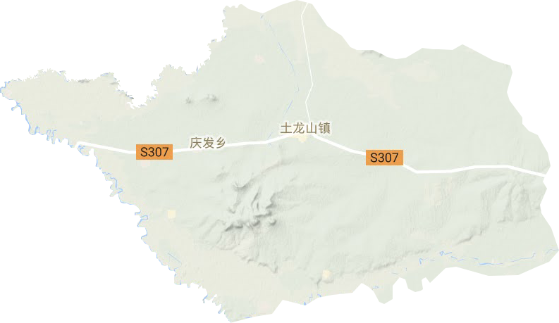 土龙山镇地形地图