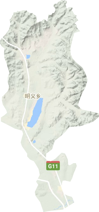 明义乡地形地图