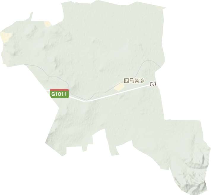 四马架镇地形地图