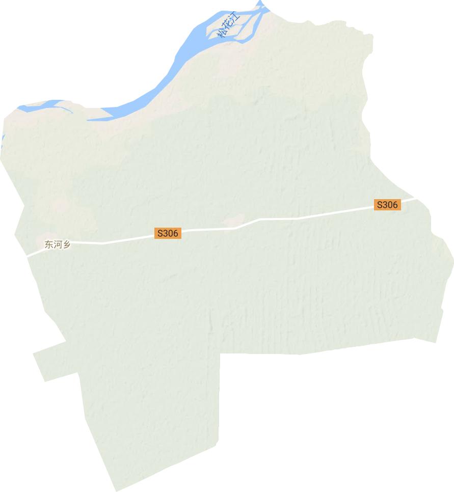 东河乡地形地图