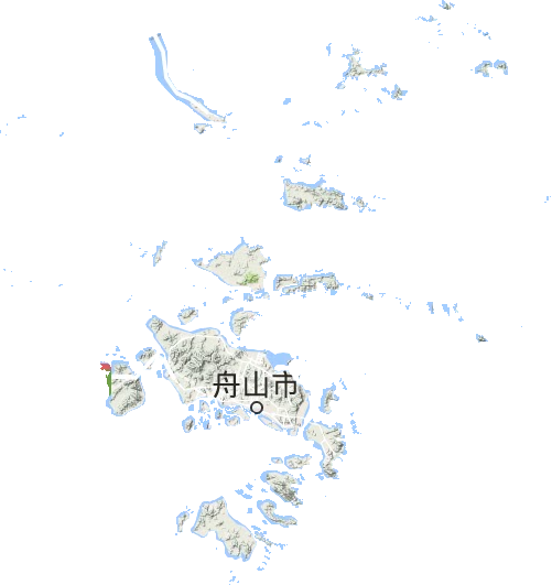 舟山市地形地图