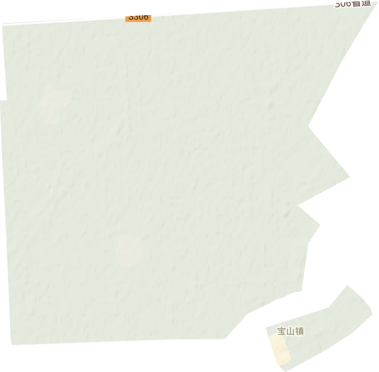 宝山农场地形地图