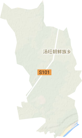 汤旺乡地形地图