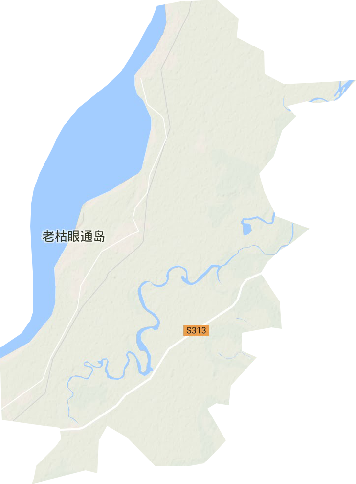 三村镇地形地图