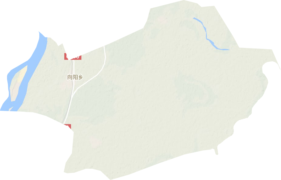 向阳镇地形地图