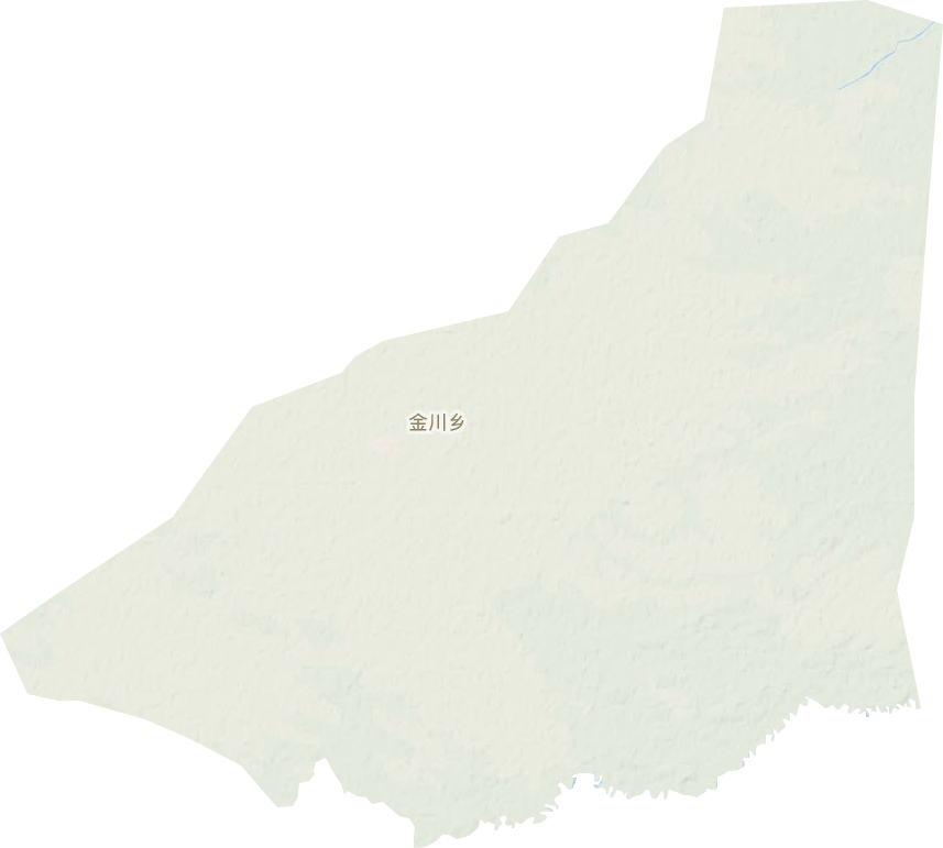 金川乡地形地图