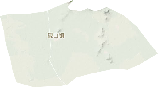 砚山镇地形地图