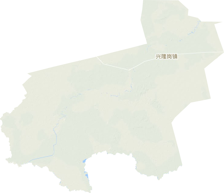 兴隆岗镇地形地图