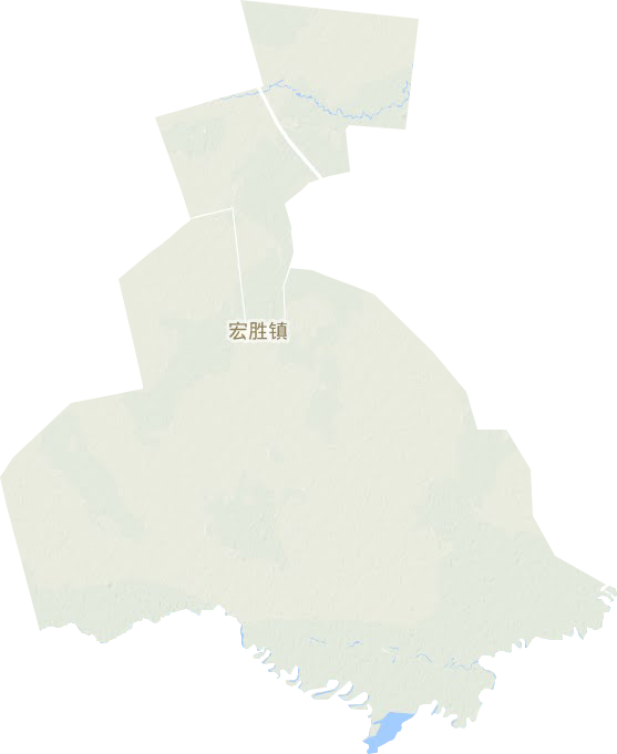 宏胜镇地形地图