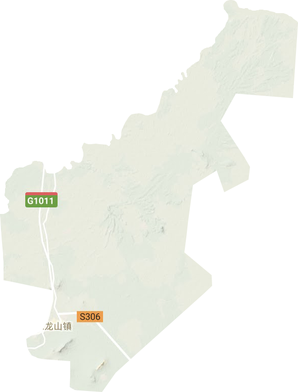 二龙山镇地形地图
