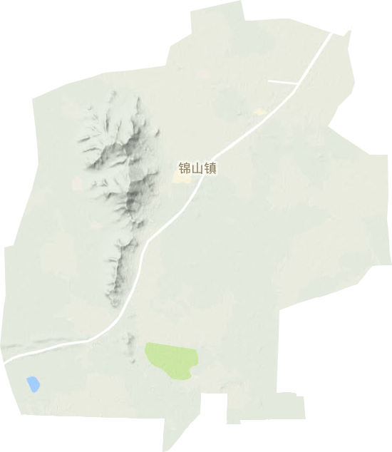 锦山镇地形地图