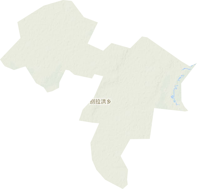 别拉洪乡地形地图