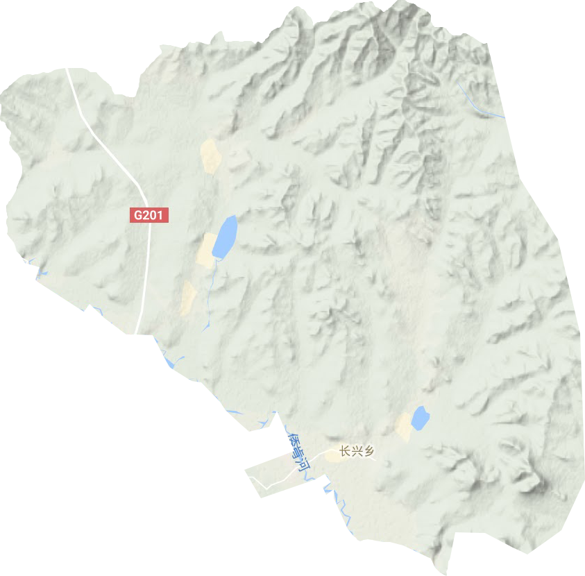 长兴乡地形地图
