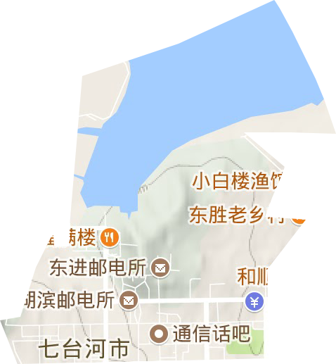 桃北街道地形地图