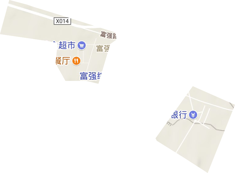 富强街道地形地图