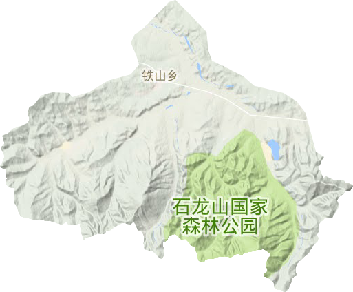 铁山乡地形地图
