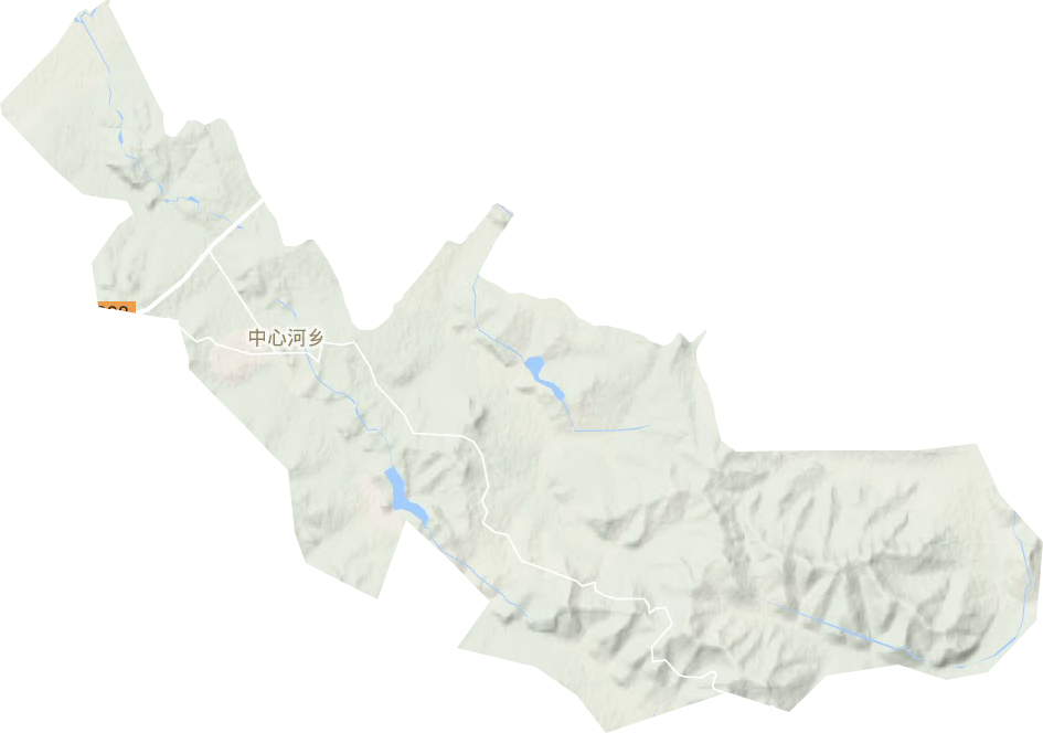 中心河乡地形地图