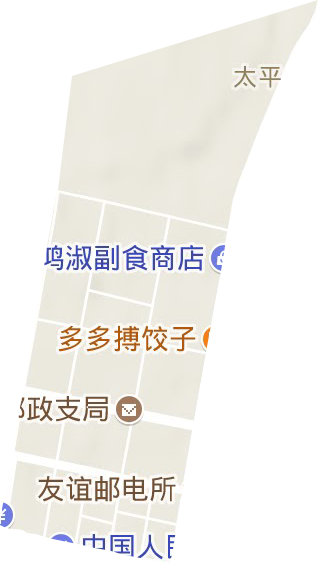元明街道地形地图