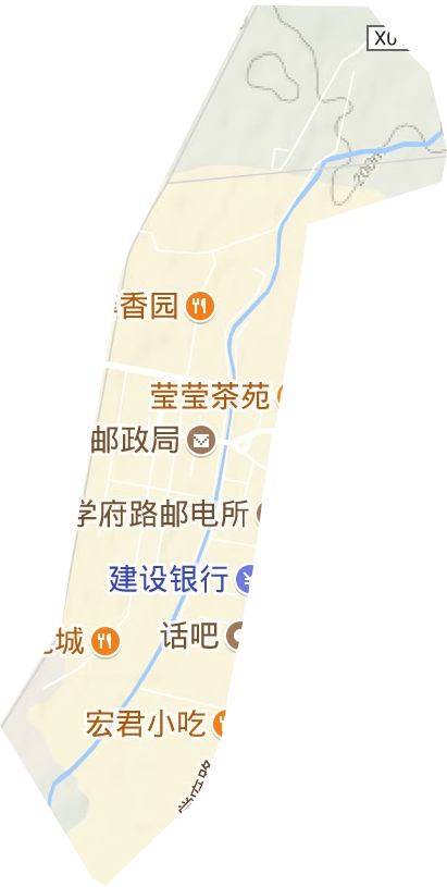 城西街道地形地图