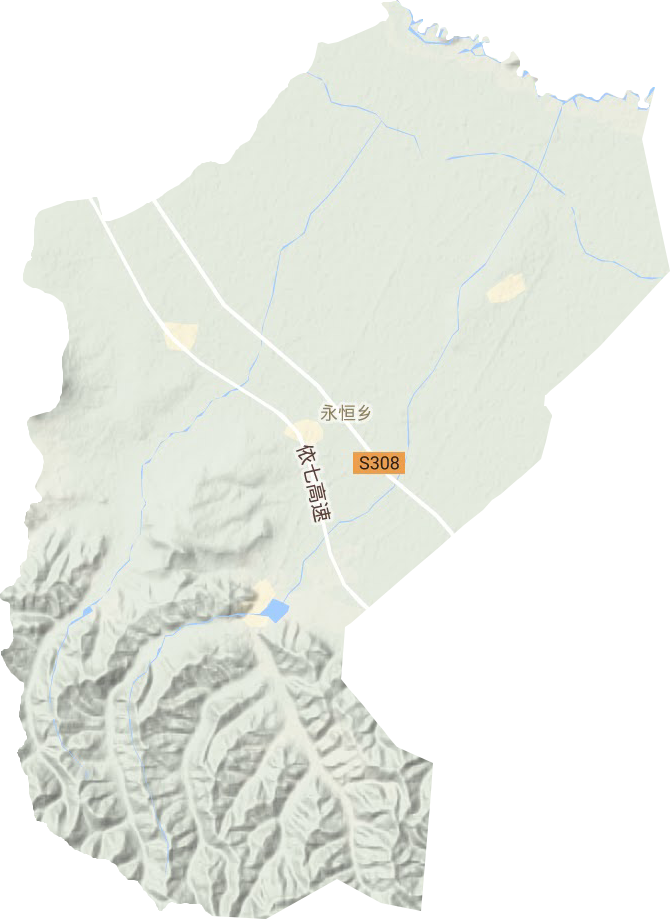 永恒乡地形地图