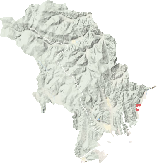 三道关镇地形地图