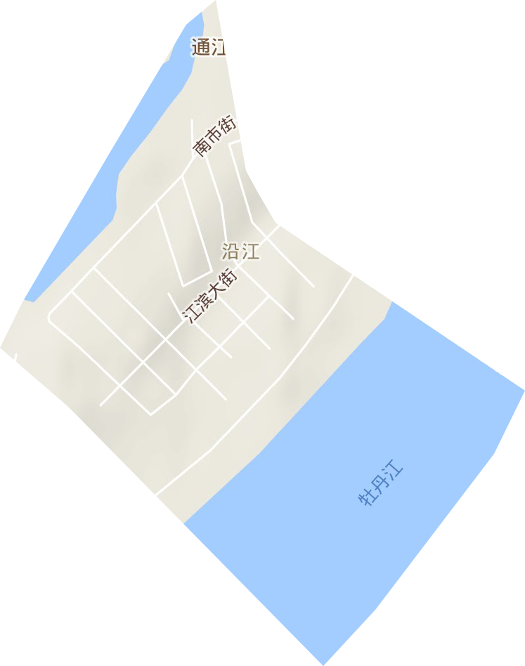 江滨街道地形地图