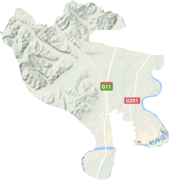 宁安镇地形地图