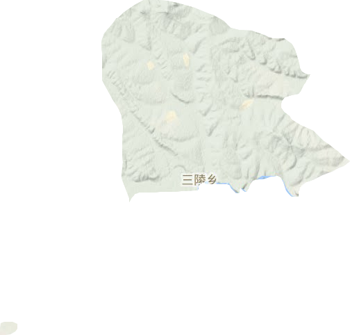 三陵乡地形地图