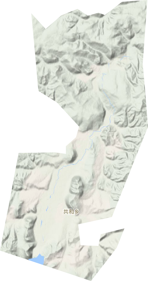 共和乡地形地图