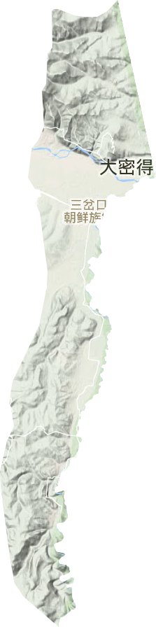 三岔口镇地形地图