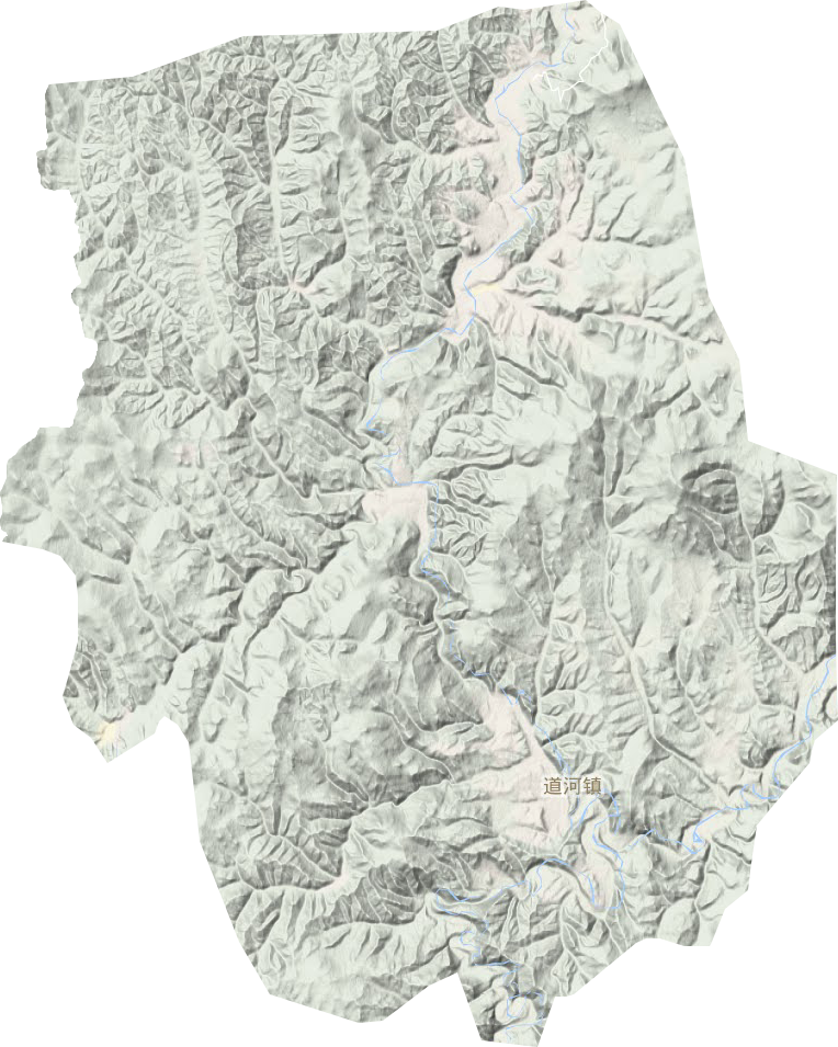 道河镇地形地图
