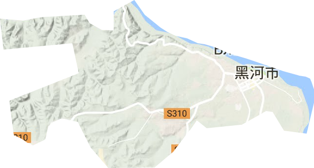 幸福乡地形地图