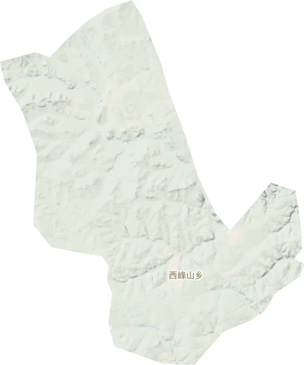 西峰山乡地形地图