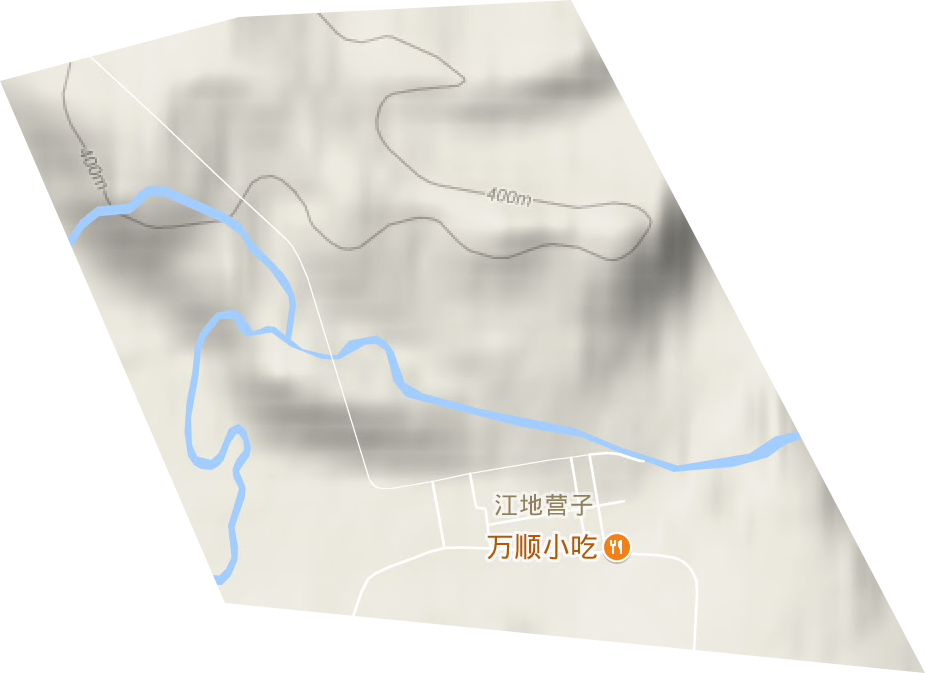 七二七林场地形地图