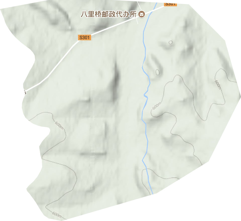 大岭林场地形地图