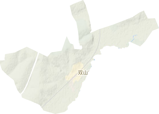 双山镇地形地图