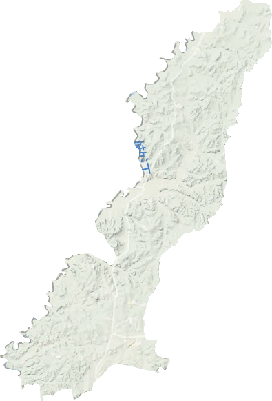 多宝山镇地形地图