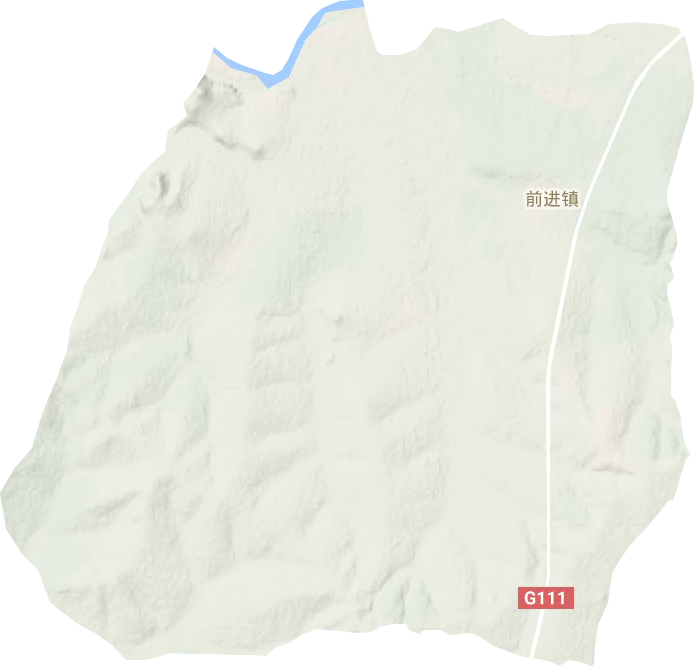 前进镇地形地图