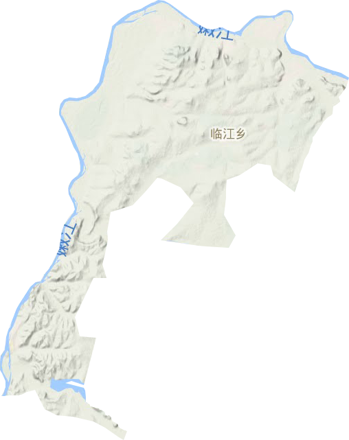 临江乡地形地图