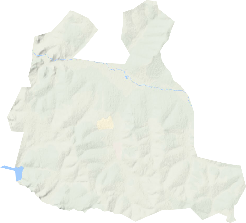 大西江农场地形地图