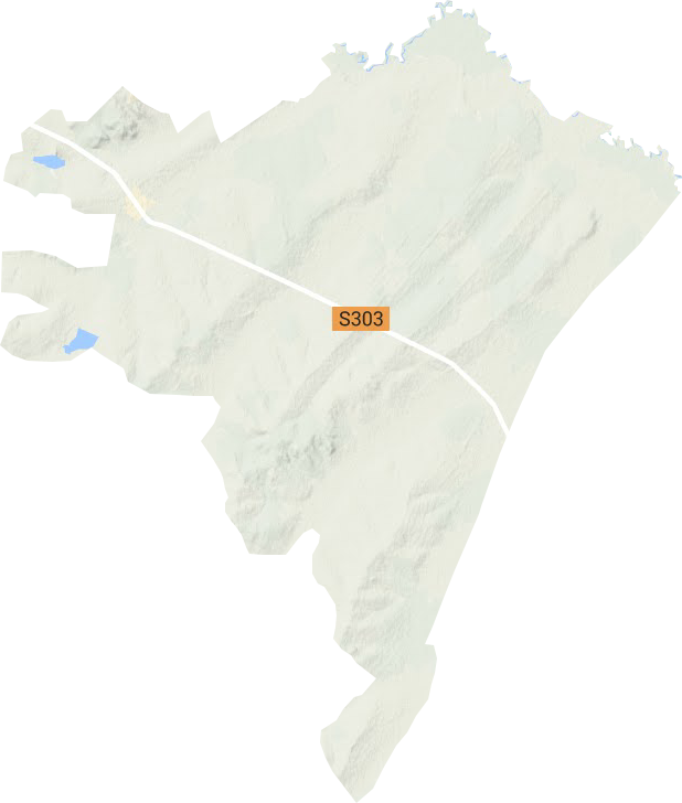 嫩江农场地形地图