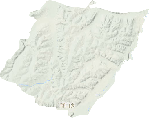 群山乡地形地图