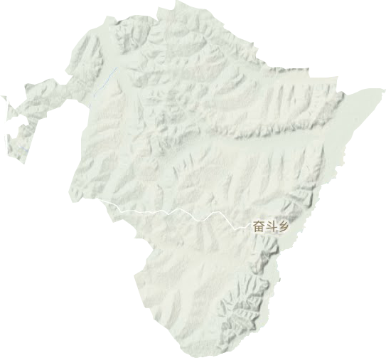 奋斗乡地形地图