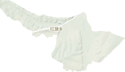 红旗乡地形地图
