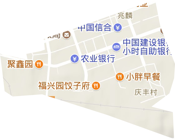兆麟街道地形地图