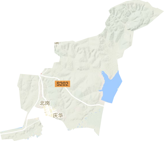城郊乡地形地图