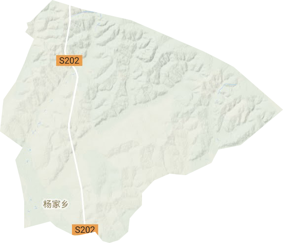 杨家乡地形地图