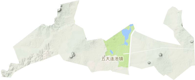 五大连池镇地形地图