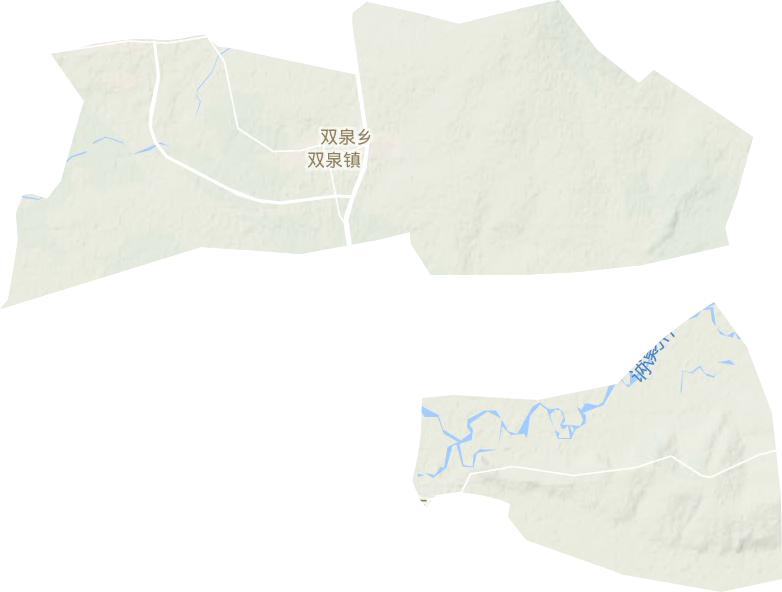 双泉镇地形地图